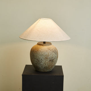 Wells Lampe de Table en Céramique Rustique