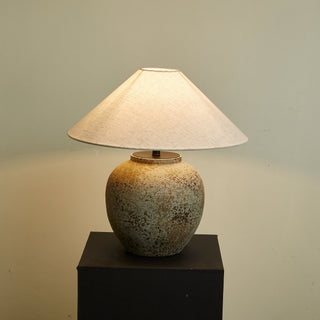 Wells Lampe de Table en Céramique Rustique