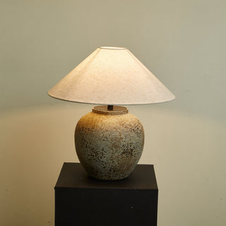 Wells Lampe de Table en Céramique Rustique