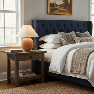 Terracotta Hued Ceramic Table Lamp-Neutral Decor