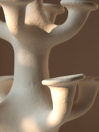 Terracotta Tree Candelabra-Neutral Decor