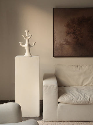 Terracotta Tree Candelabra-Neutral Decor
