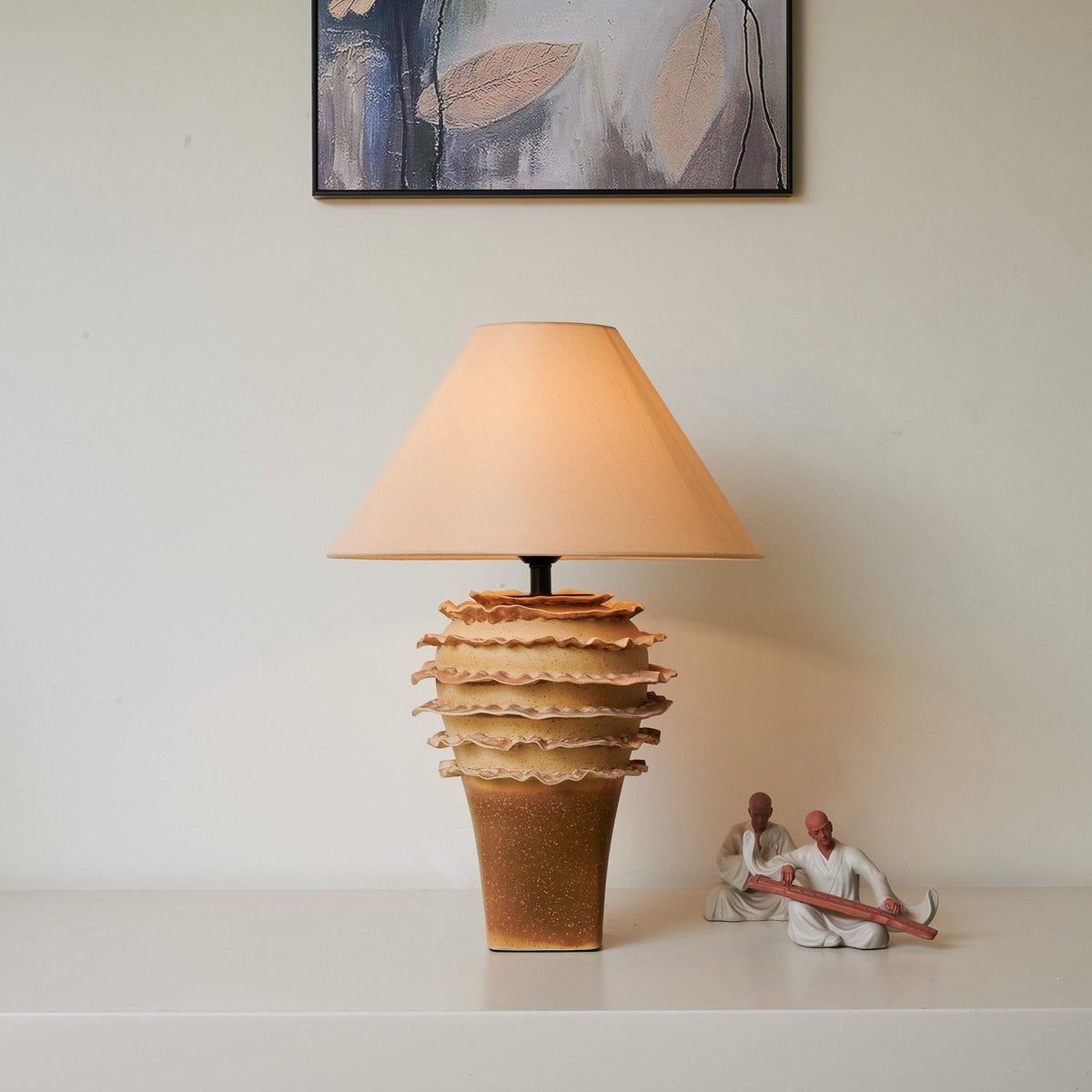Ashley Lampe de Table Moderne en Céramique