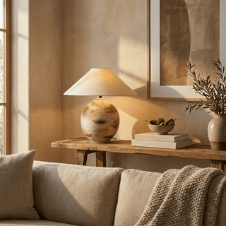 Terrano Ceramic Table Lamp-Neutral Decor