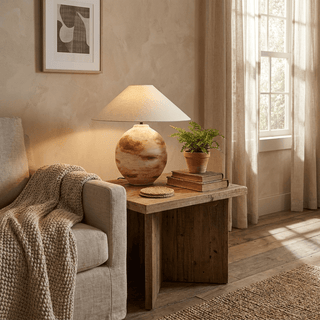 Terrano Ceramic Table Lamp-Neutral Decor