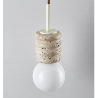 Terrava Stone Pendant Light-Neutral Decor