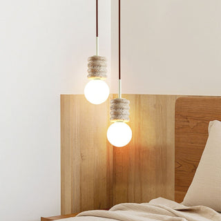 Terrava Stone Pendant Light-Neutral Decor
