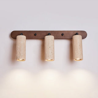 Travertine Triple Spotlight Wall Lamp-Neutral Decor