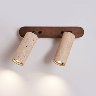 Travertine Triple Spotlight Wall Lamp-Neutral Decor