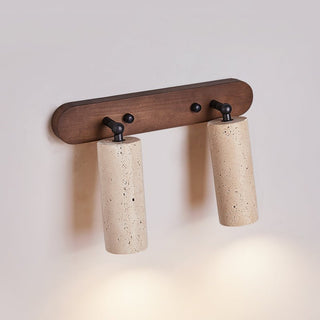 Travertine Triple Spotlight Wall Lamp-Neutral Decor