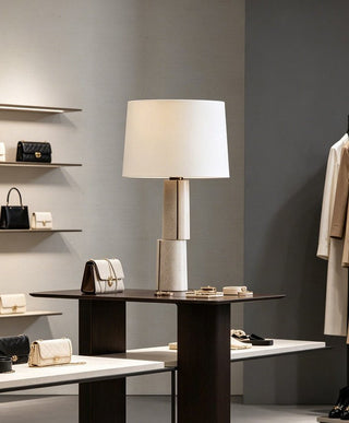 Tessaro Stacked Table Lamp-Neutral Decor