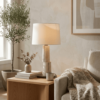 Tessaro Stacked Table Lamp-Neutral Decor