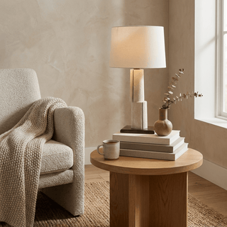 Tessaro Stacked Table Lamp-Neutral Decor
