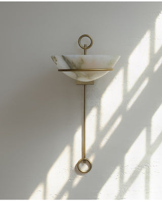 Tether Alabaster Wall Light-Neutral Decor