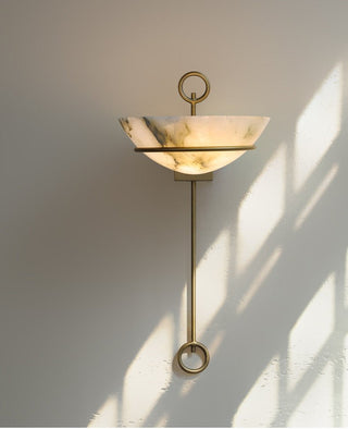 Tether Alabaster Wall Light-Neutral Decor