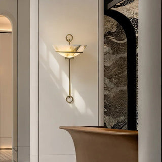 Tether Alabaster Wall Light-Neutral Decor