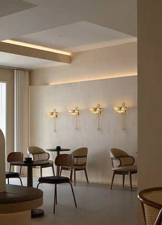 Tether Alabaster Wall Light-Neutral Decor