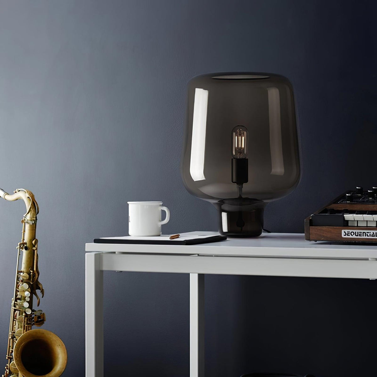 Eanlari Lampe de Table Contemporaine en Verre