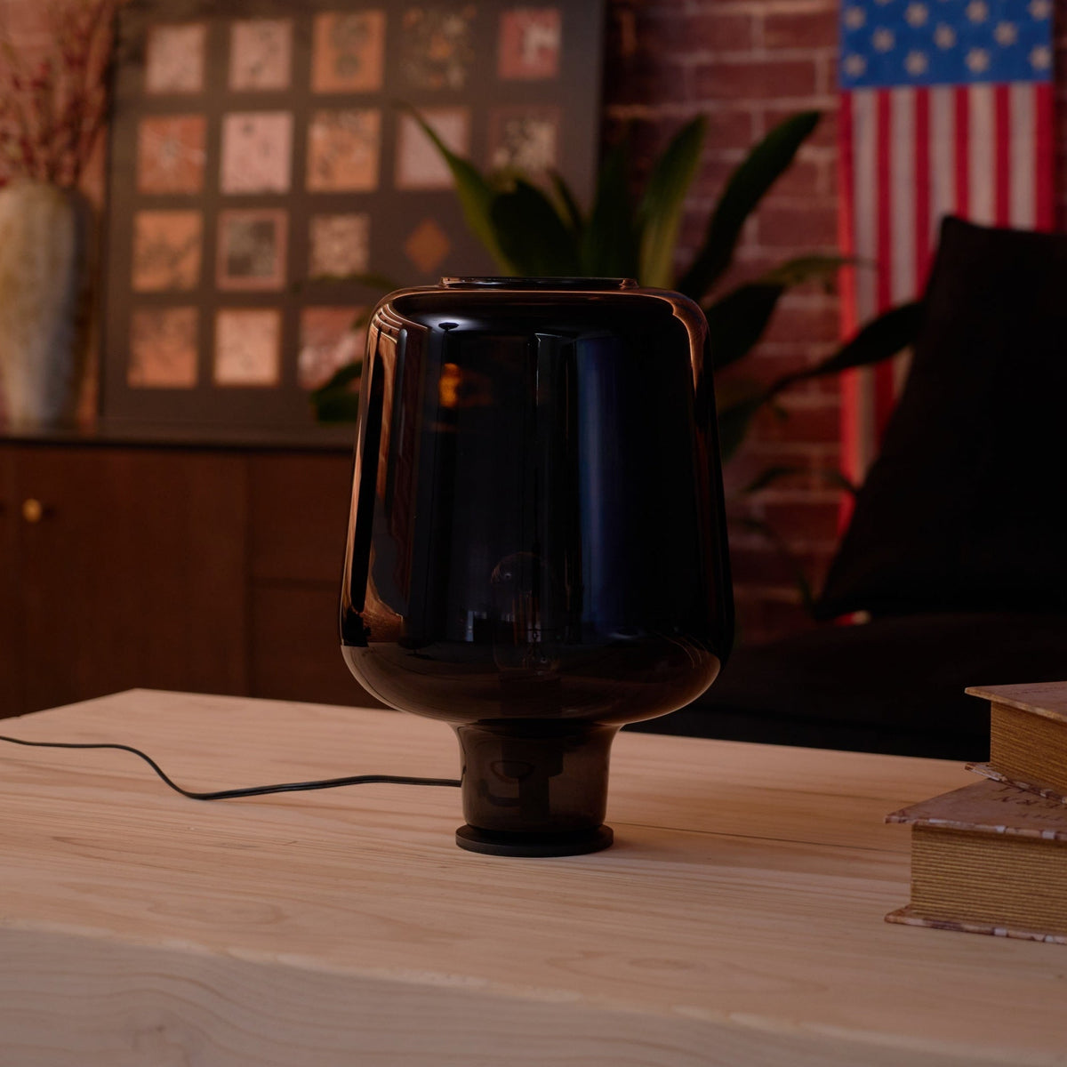 Eanlari Lampe de Table Contemporaine en Verre