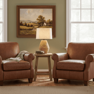 Textured Terracotta Toned Table Lamp-Neutral Decor