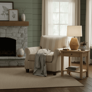Textured Terracotta Toned Table Lamp-Neutral Decor