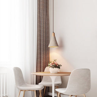 Textured Cone Pendant Light-Neutral Decor