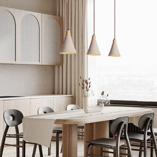Textured Cone Pendant Light-Neutral Decor