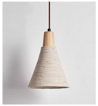 Textured Cone Pendant Light-Neutral Decor
