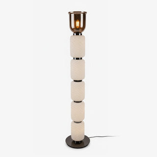 Textured Layered Glass Floor Light-Neutral Decor