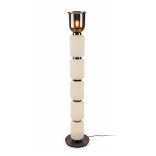 Textured Layered Glass Floor Light-Neutral Decor