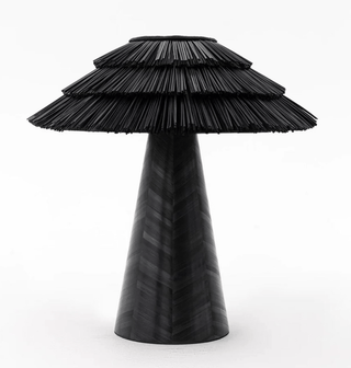 Thatch Table Lamp-Neutral Decor