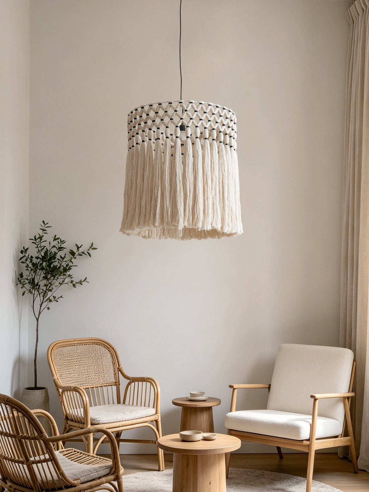 Ulmont Suspension En Macramé À Franges