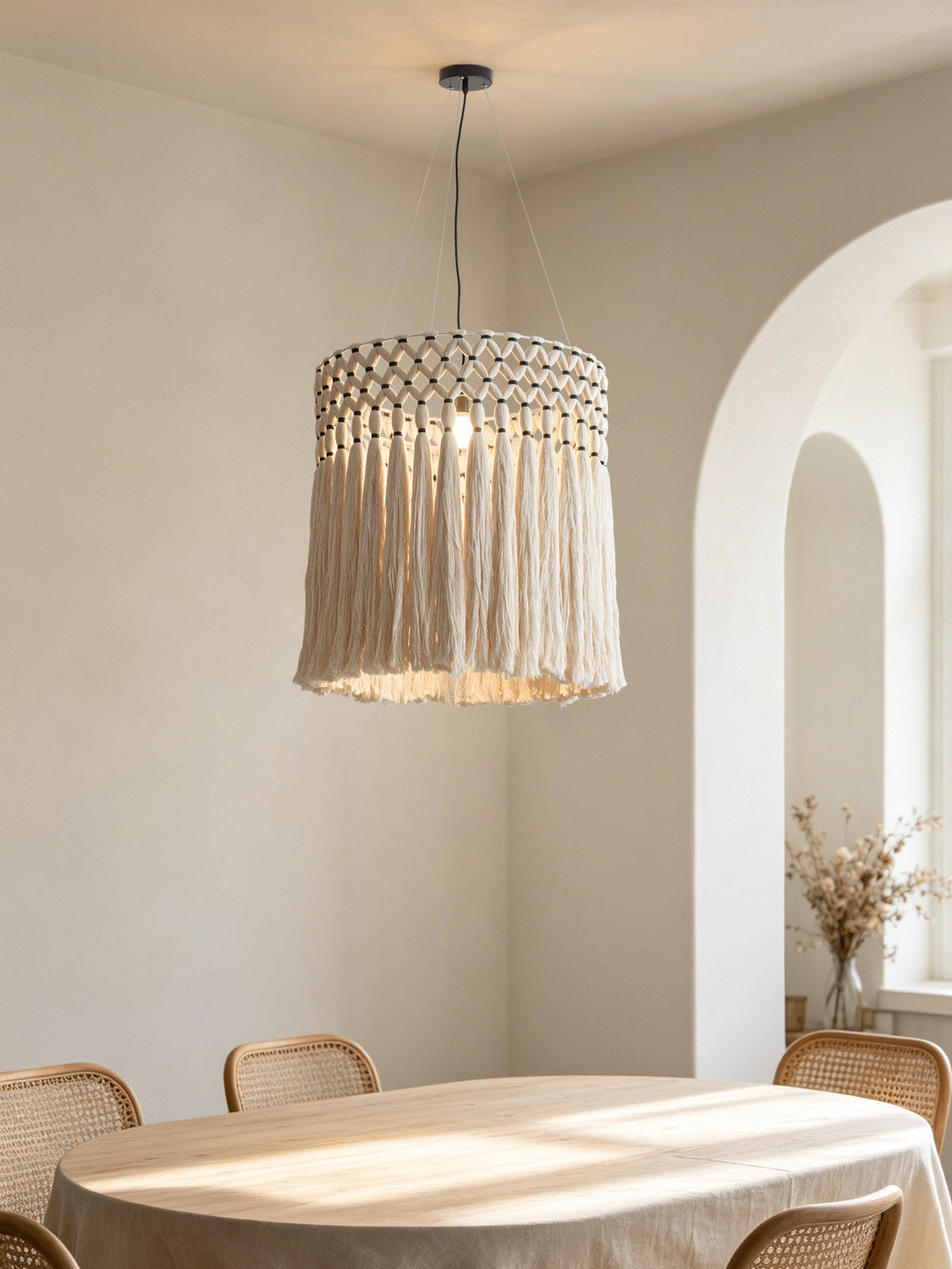 Ulmont Suspension En Macramé À Franges