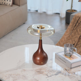 Airdes Bois Vintage Lampe de Table