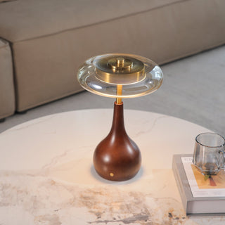 Airdes Bois Vintage Lampe de Table