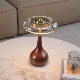 Airdes Bois Vintage Lampe de Table
