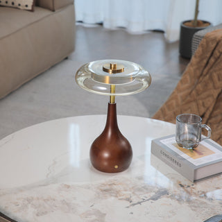 Airdes Bois Vintage Lampe de Table