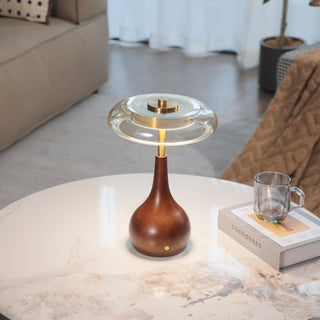 Airdes Bois Vintage Lampe de Table