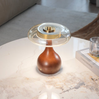 Airdes Bois Vintage Lampe de Table