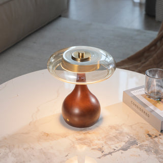 Airdes Bois Vintage Lampe de Table