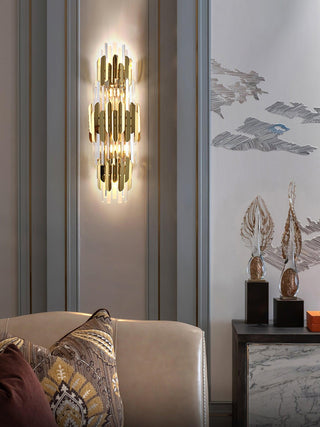 Abrahamson Nordic Art Trois Couches Cristal Luminaire Mural-Luire
