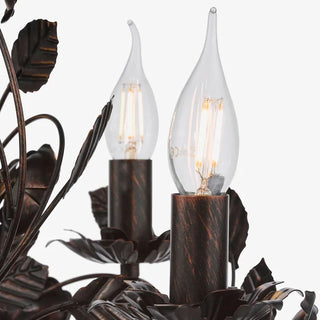 Rosaio Wrought Iron Chandelier-Neutral Decor