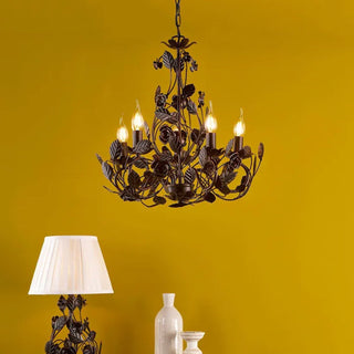 Rosaio Wrought Iron Chandelier-Neutral Decor
