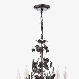 Rosaio Wrought Iron Chandelier-Neutral Decor