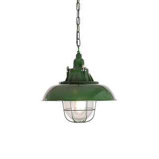 Vemiryra Ancien Industriel Vert Métal Lumière Pendentif
