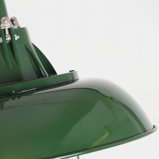 Vemiryra Ancien Industriel Vert Métal Lumière Pendentif