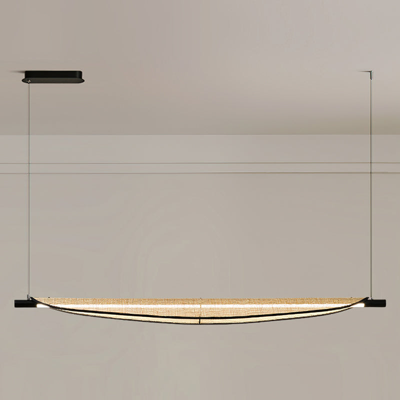 The Thula Linear Chandelier against a neutral background to show its color and texture.