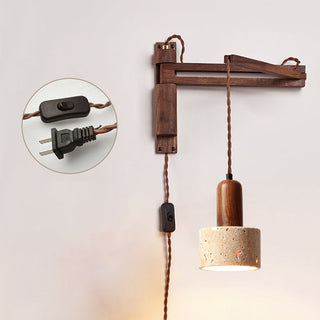 Cezoria Travertin Bras Oscillant Applique Murale