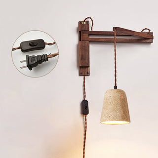 Cezoria Travertin Bras Oscillant Applique Murale