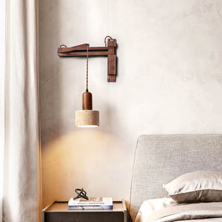 Cezoria Travertin Bras Oscillant Applique Murale